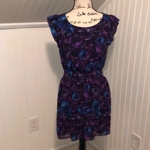 Forever 21 Purple/Blue Floral Dress